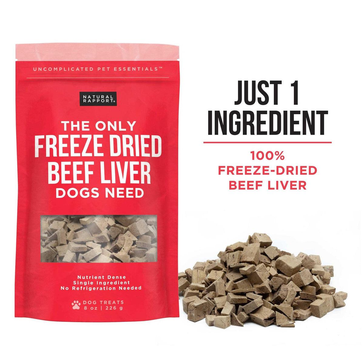Freeze Dried Beef Liver Dog Treats L76067