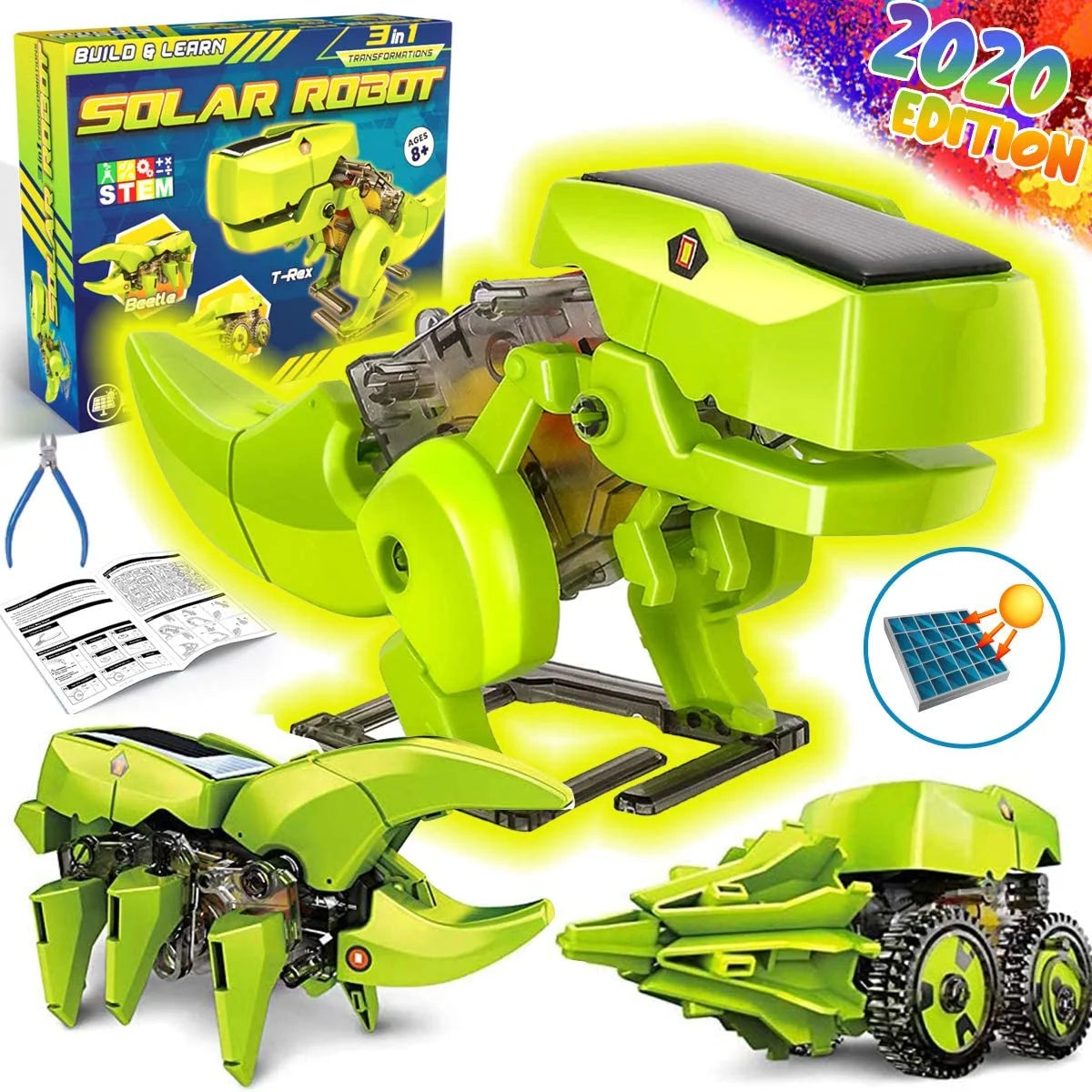 Solar Robot Kit 3-in-1 STEM Projects Robot Kit N405543