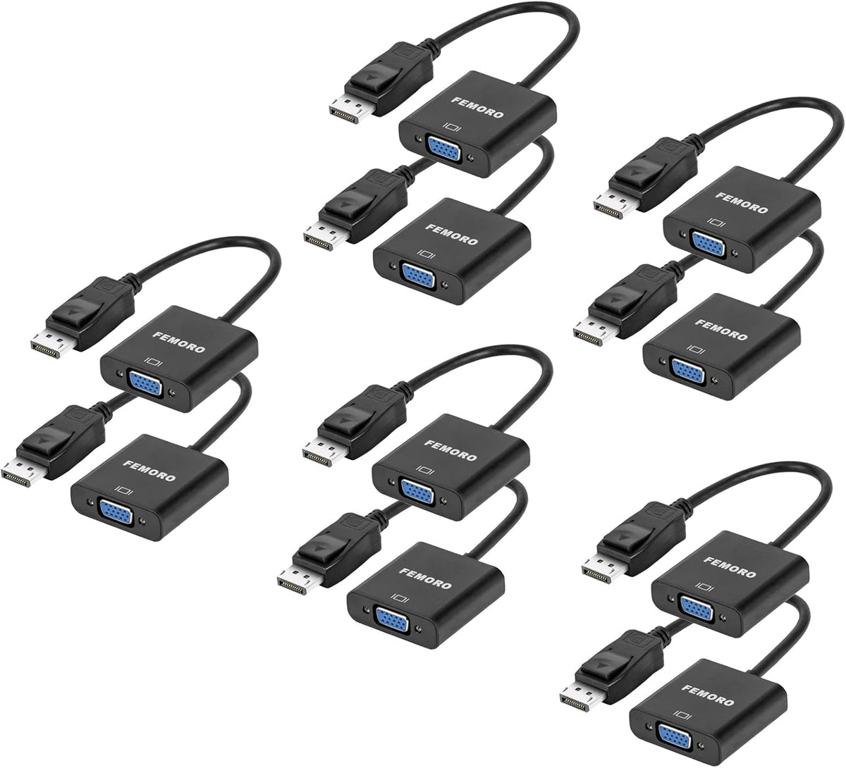 DisplayPort to VGA Adapter 10-Pack Black C82093