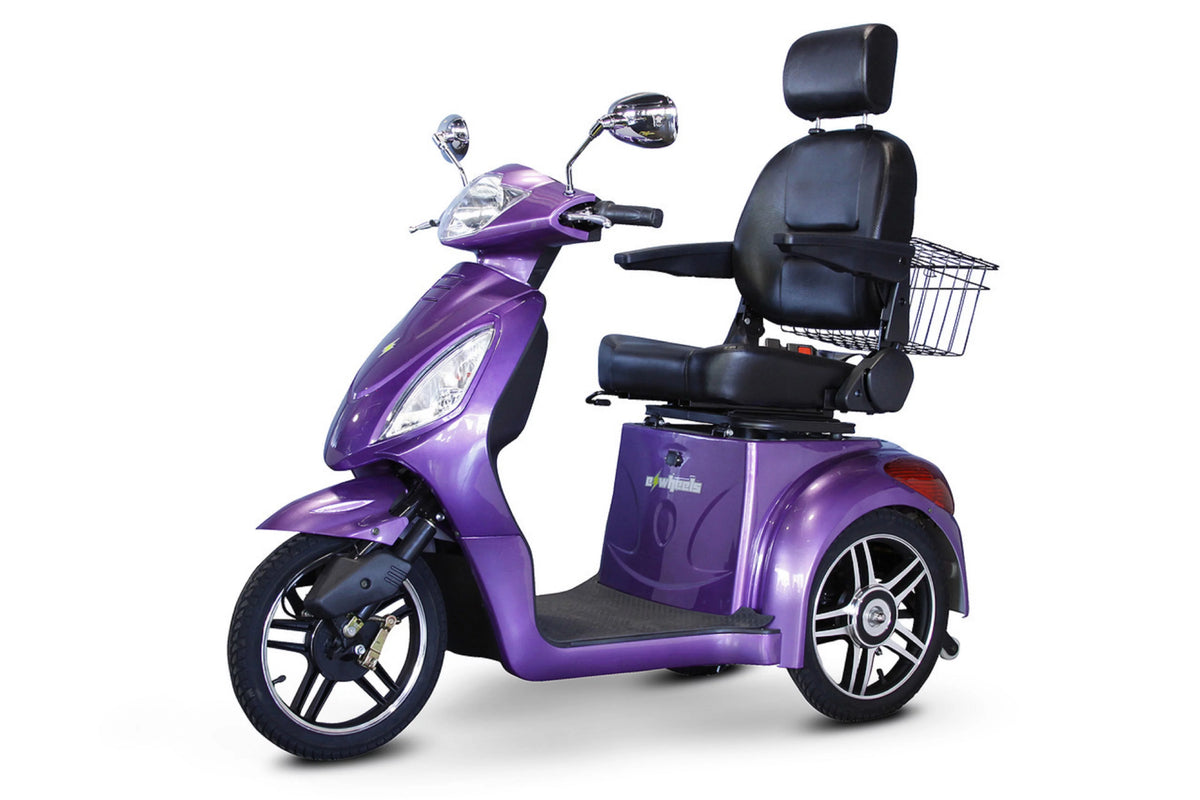 Lavender 3-Wheel Scooter with Electromagnetic Brakes E6902