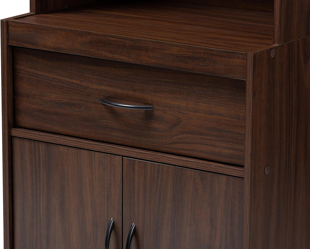 Walnut Brown Kitchen Cabinet Q69058