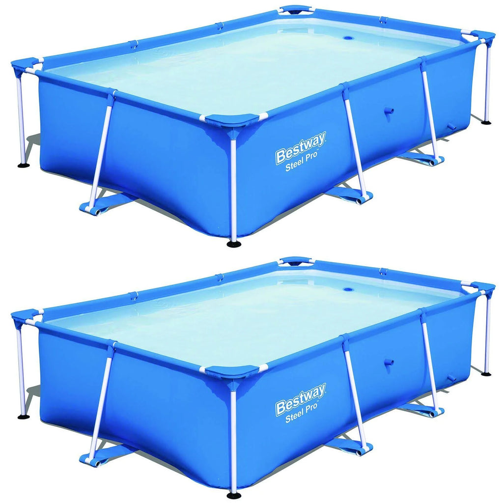 8.5ft x 5.6ft x 2ft Rectangular Above Ground Swimming Pool (2 Pack) V3039