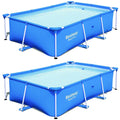 8.5ft x 5.6ft x 2ft Rectangular Above Ground Swimming Pool (2 Pack) V3039