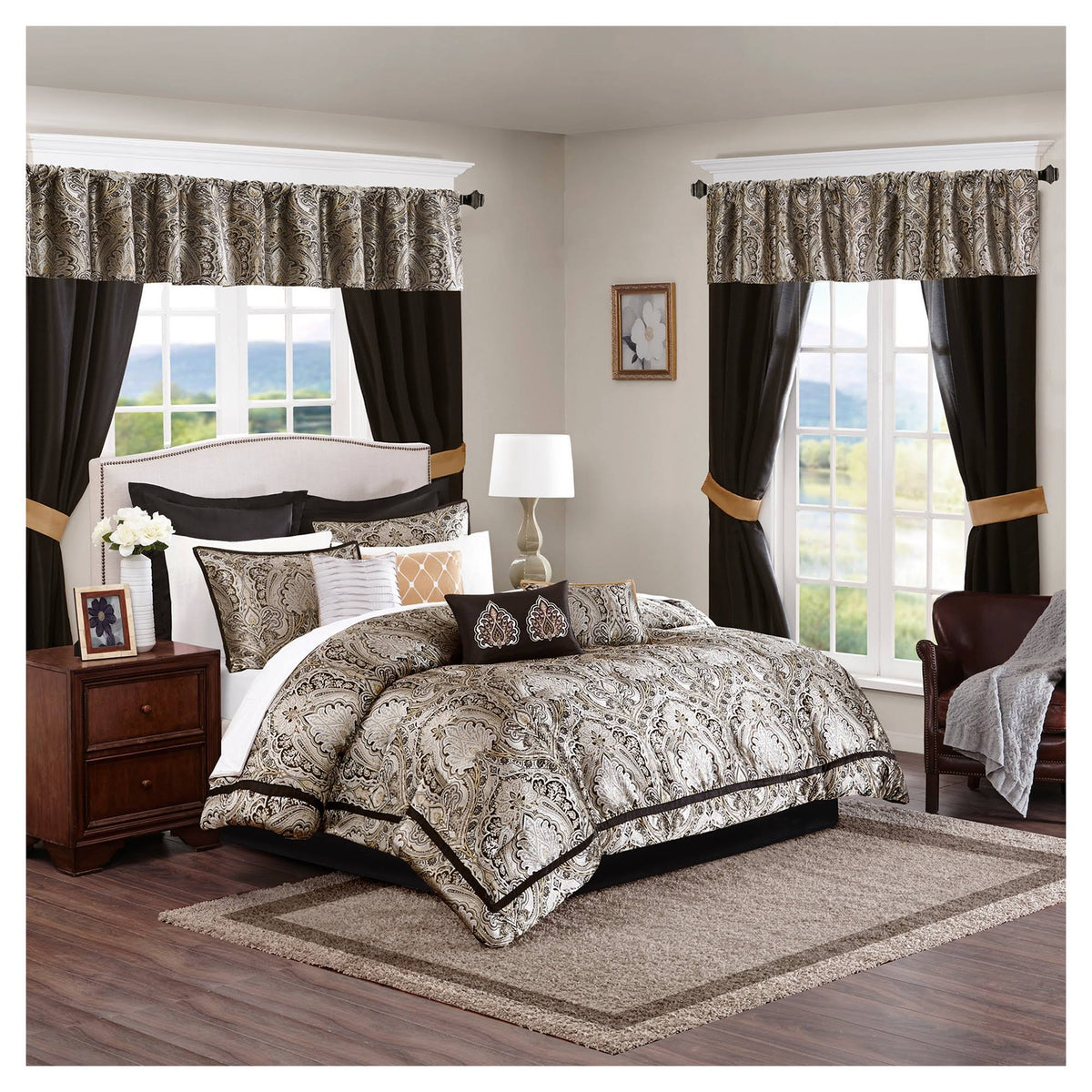 24 Piece Room in A Bag Black King J889798
