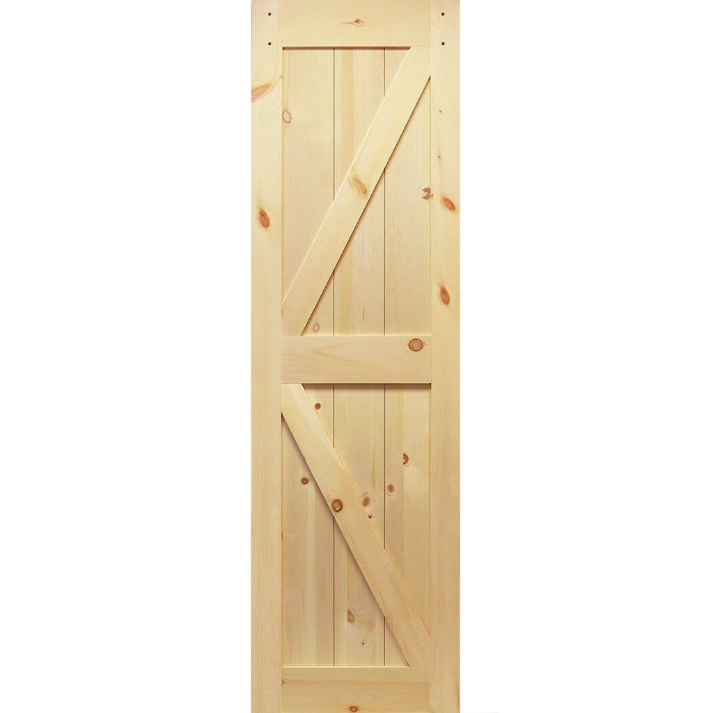 Solid Pine Unfinished Barn Door Slab Q949