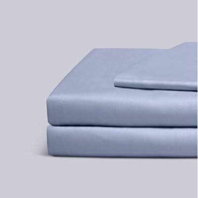 400 Thread Count California King 4 Piece Set Blue Bed Sheets S598