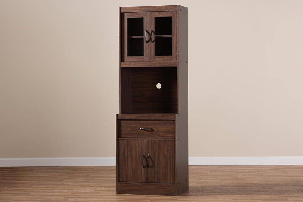 Walnut Brown Kitchen Cabinet Q69058