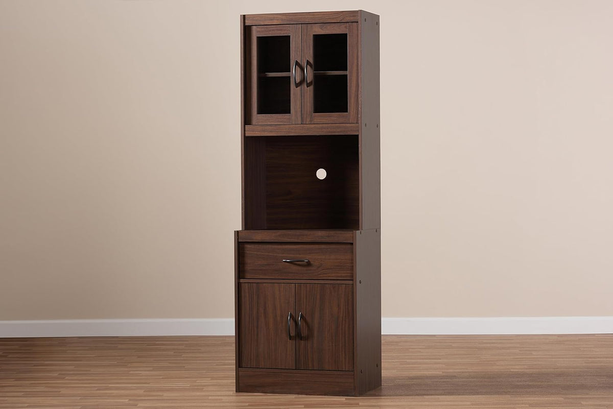 Walnut Brown Kitchen Cabinet Q69058
