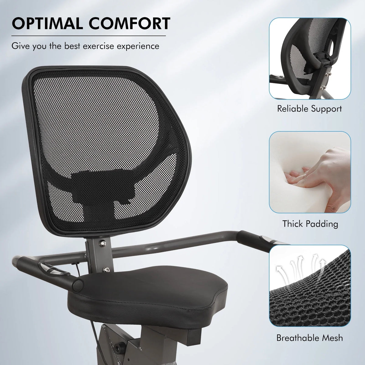 Recumbent Exercise Bike 8 Levels Quiet C428406