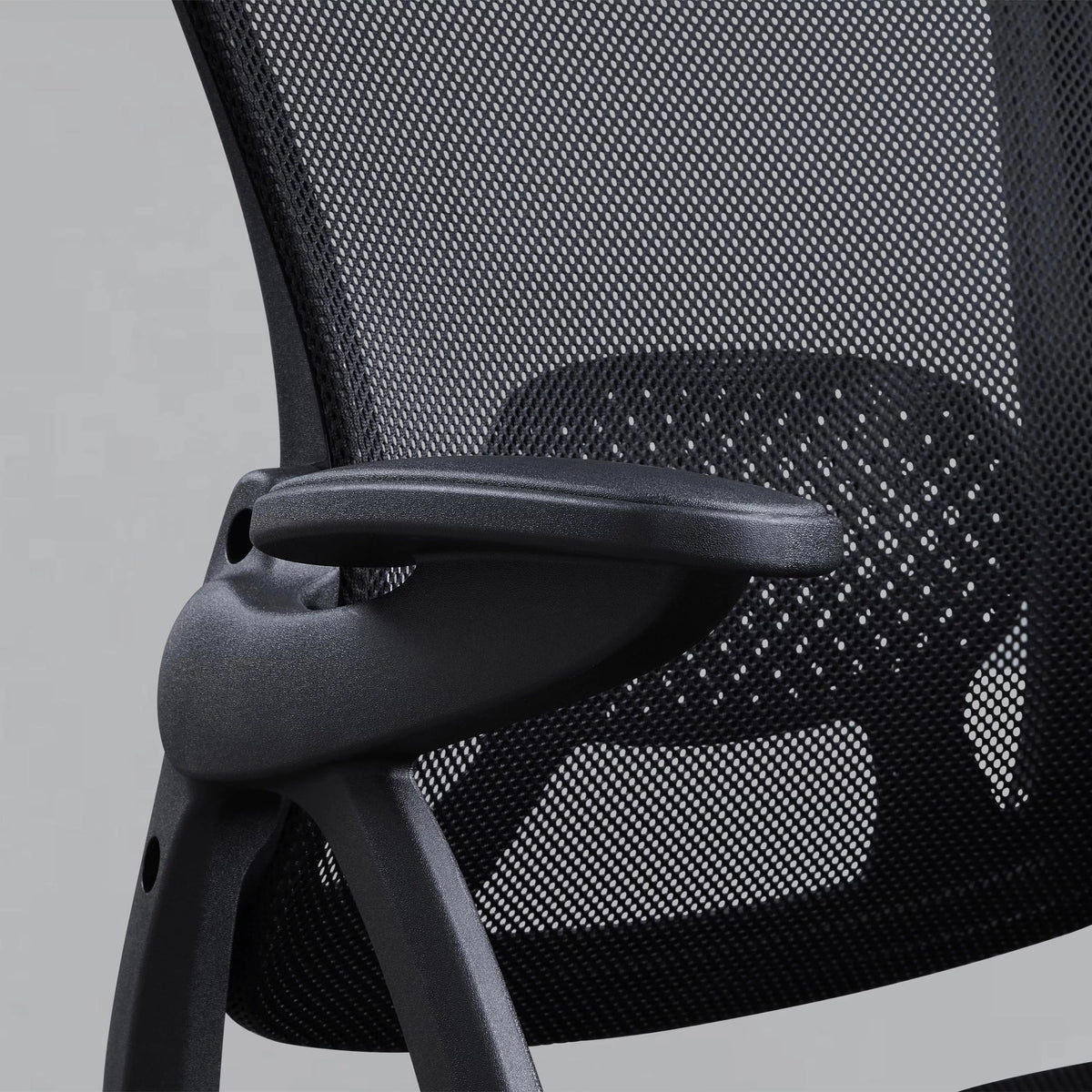 Black Fabric Ergonomic Office Chair with Adjustable Headrest Z818