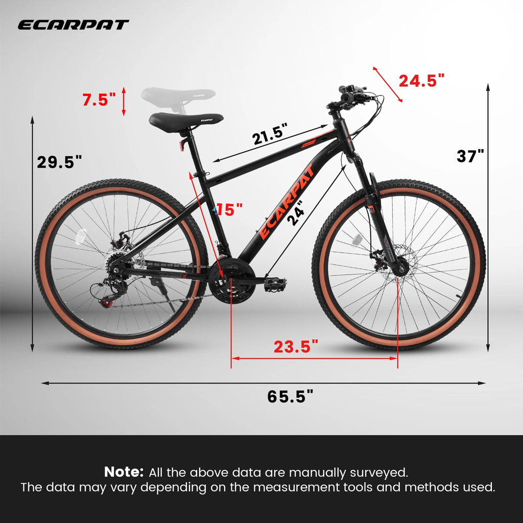 24 inch Mountain Bike with 21 Speed Disc Brakes F104406