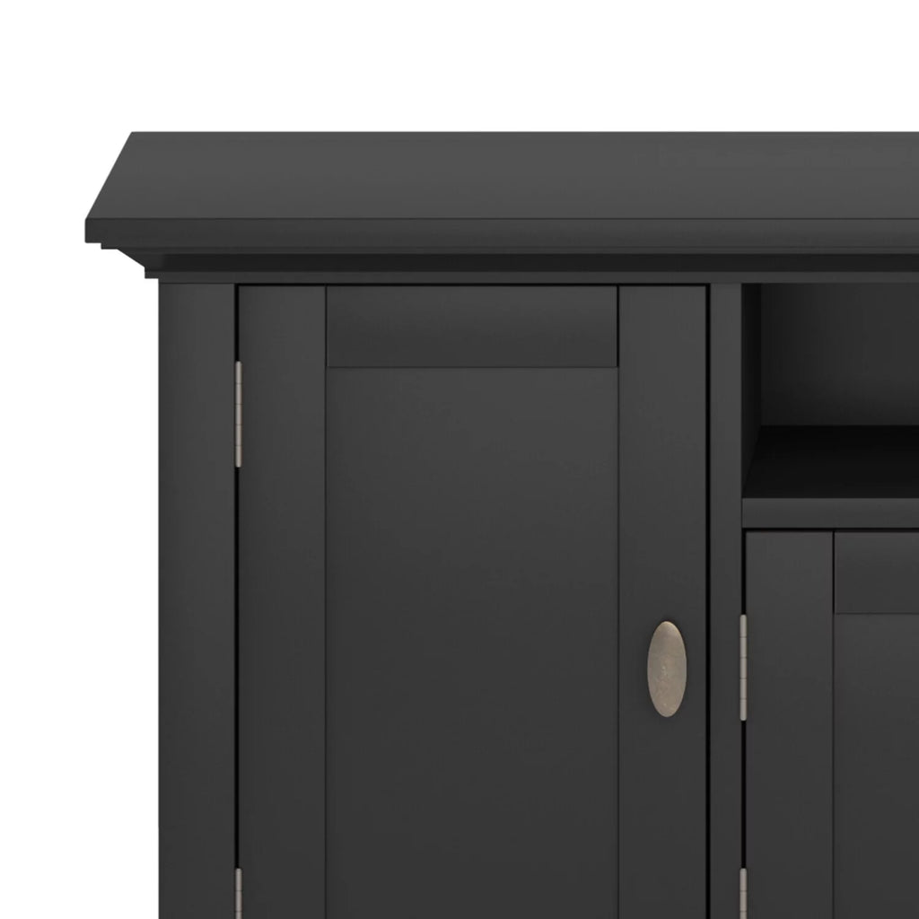Black Wood 72 inch TV Media Stand R343997