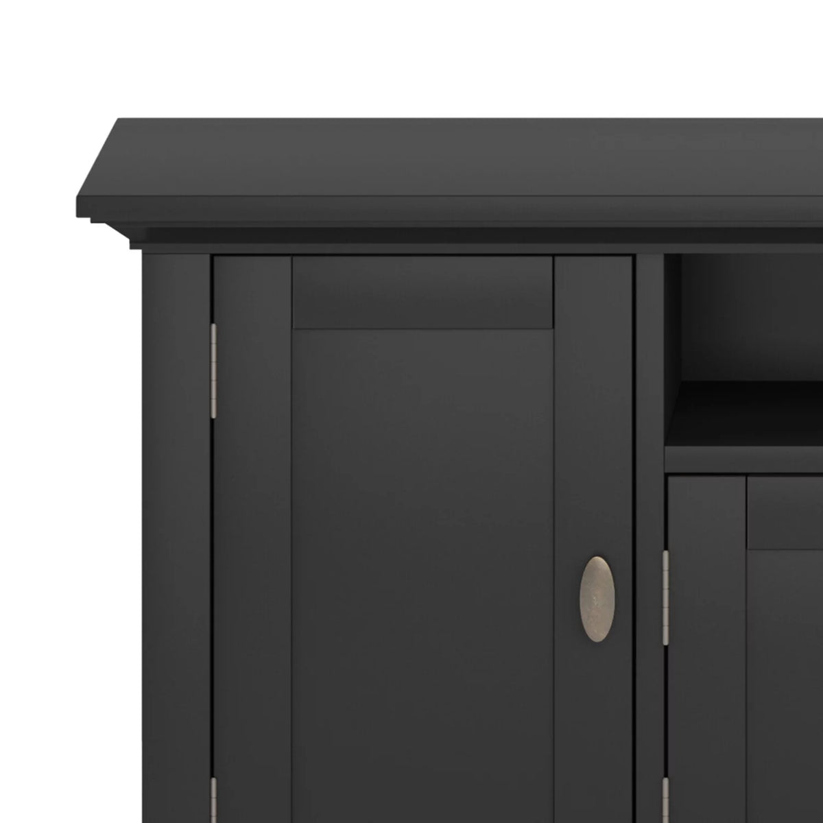 Black Wood 72 inch TV Media Stand R343997