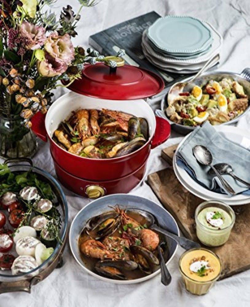 Red Electric Grill Pot B205