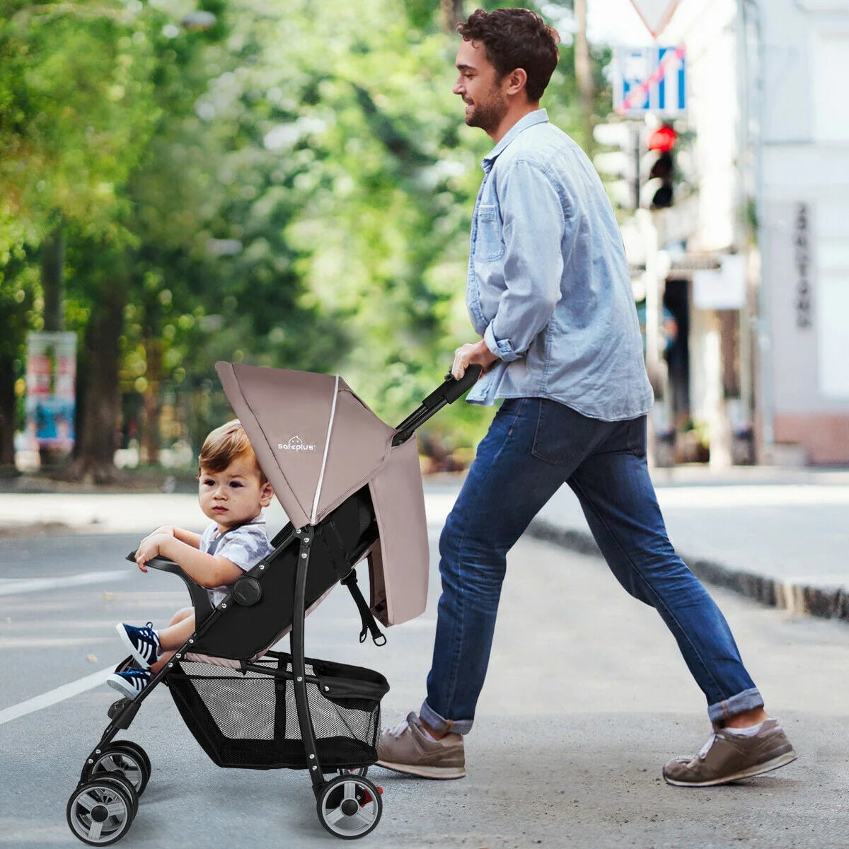 Foldable Lightweight Baby Stroller Pushchair X6000