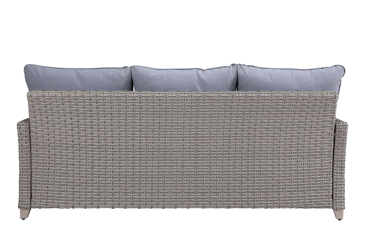 Gray Fabric Patio Sofa Set A683003