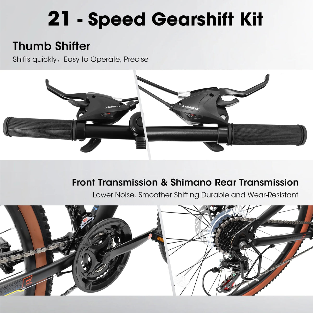 24 inch Mountain Bike with 21 Speed Disc Brakes F104406