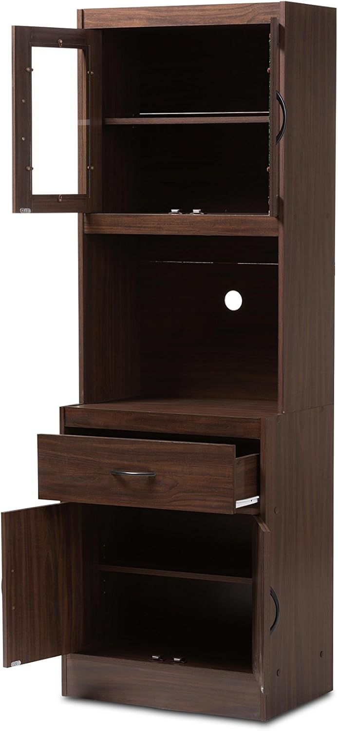 Walnut Brown Kitchen Cabinet Q69058