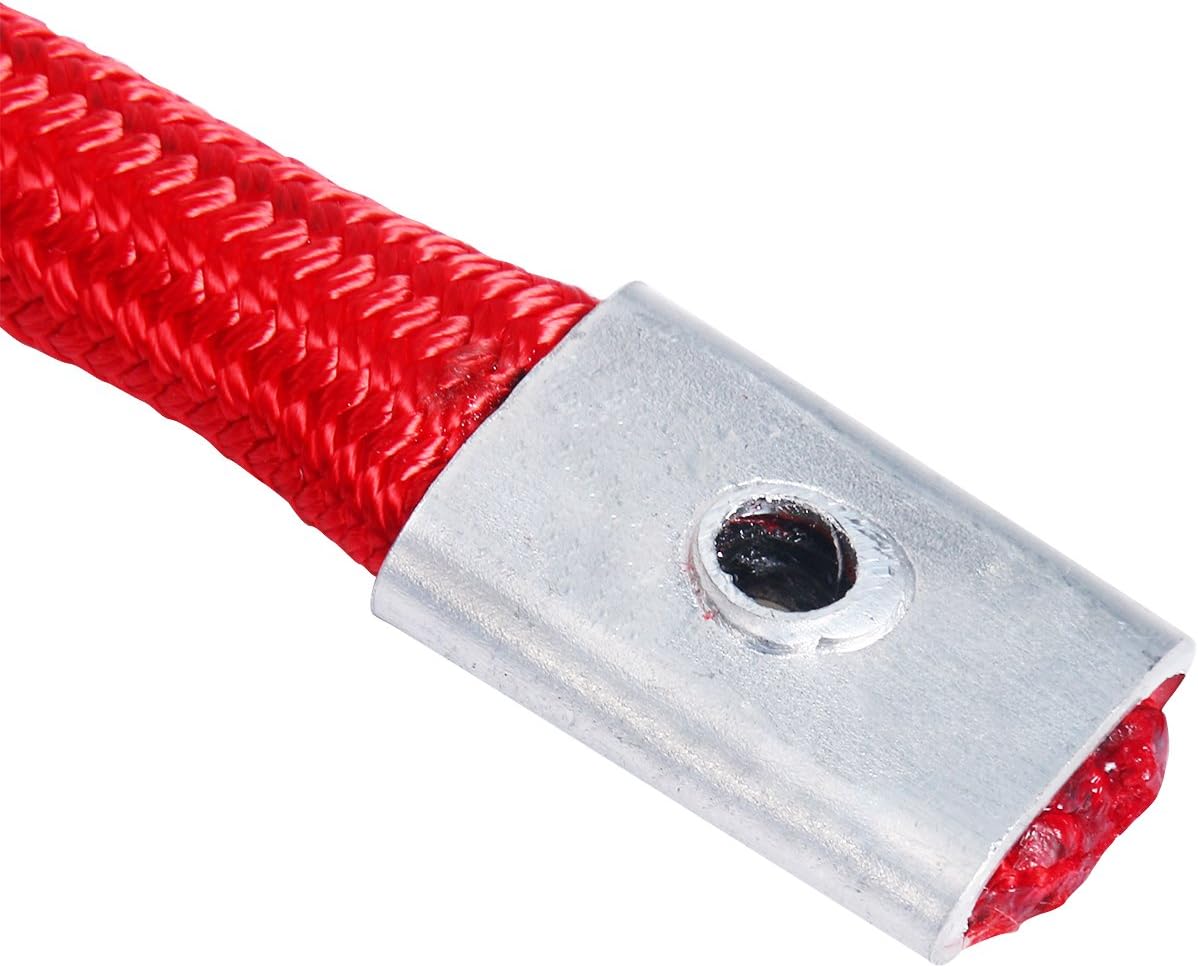 Black Synthetic Winch Rope Cable with Protective Sleeve, 22000lbs, Pack of 2 L44266