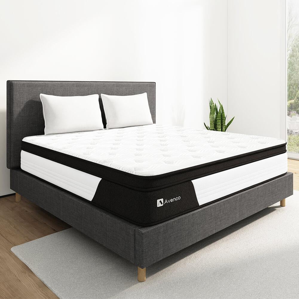 Queen Size 12-Inch Hybrid Memory Foam Innerspring Mattress P981558