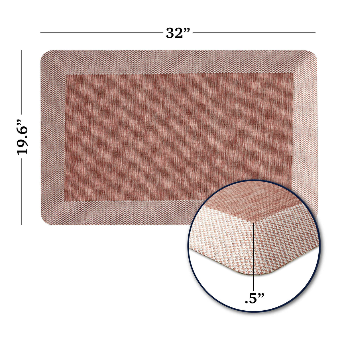 Spice Red Anti-Fatigue Kitchen Mat B45001