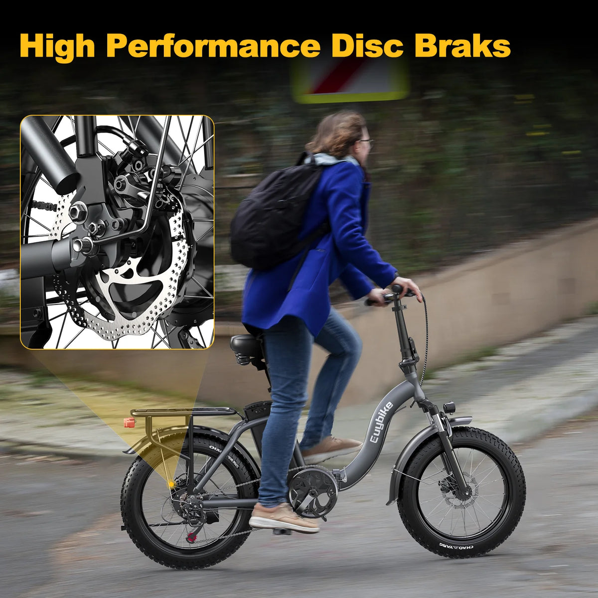 Electric Bike 750W Motor 20 Fat Tire 48V 15Ah Battery G2107
