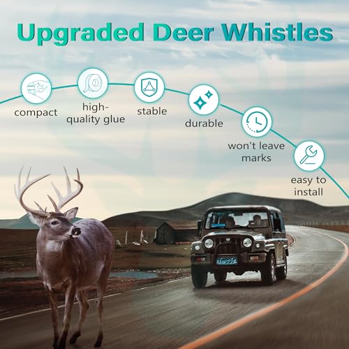 4 Pack Deer Whistles for Car H628708