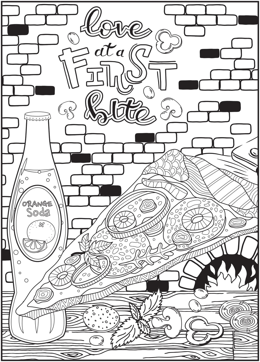 Sweet & Savory Adult Coloring Book, 64 Pages S718837