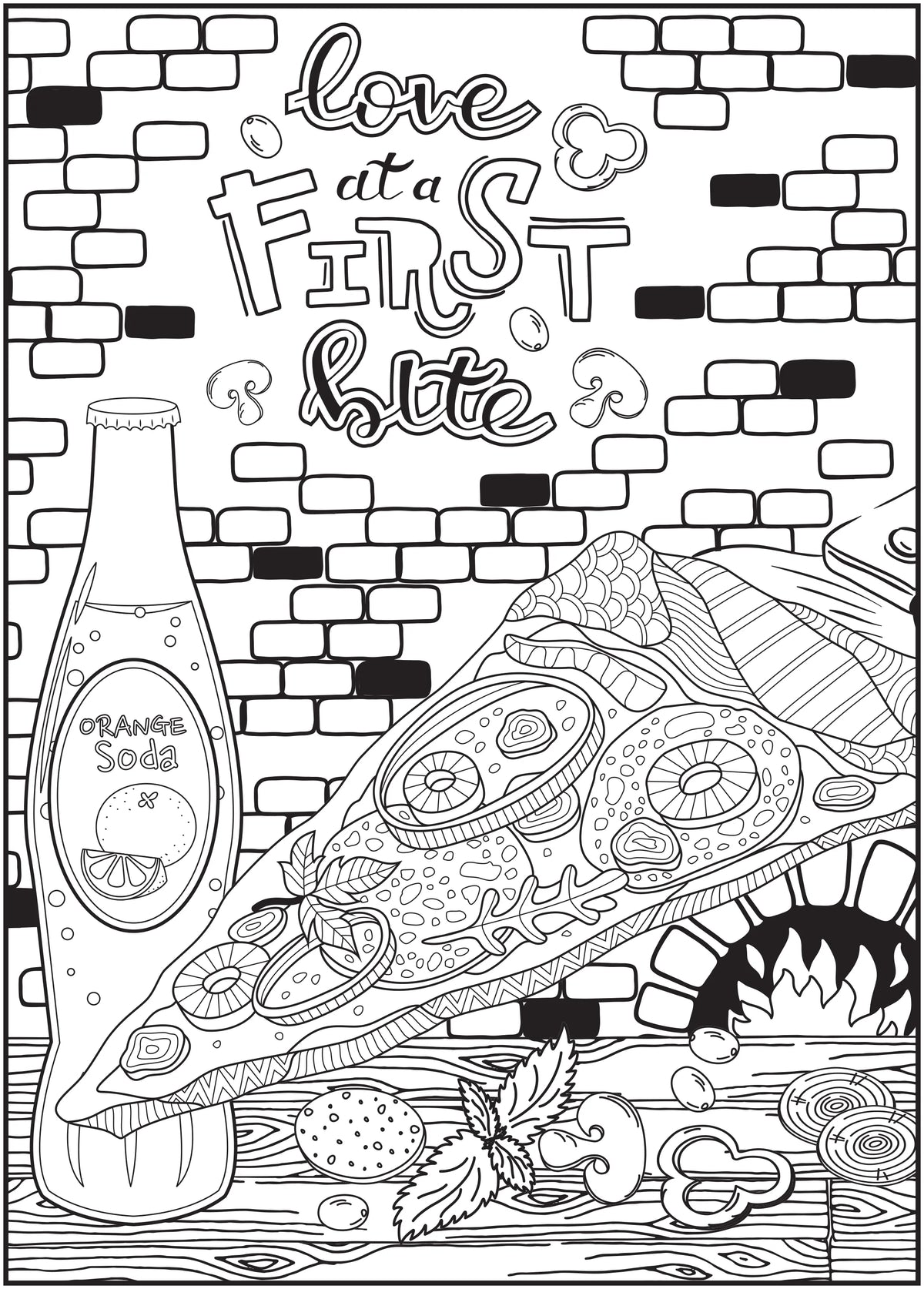 Sweet & Savory Adult Coloring Book, 64 Pages S718837