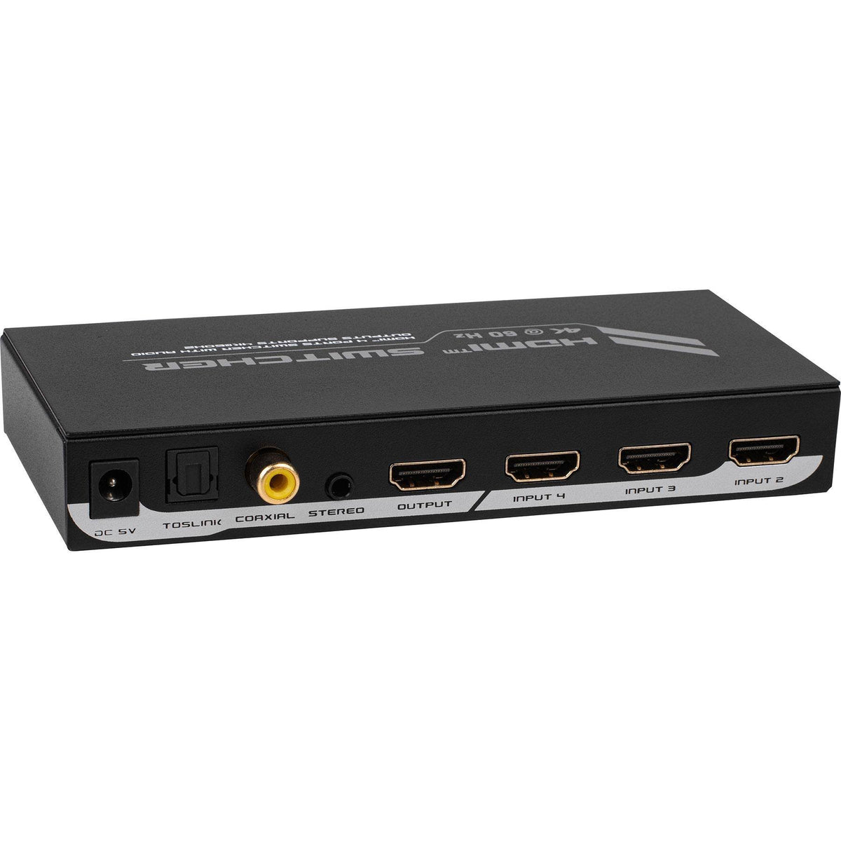 HDMI 2.0 4x1 4K 60 Hz Switcher with Audio Extractor and Arc W5080