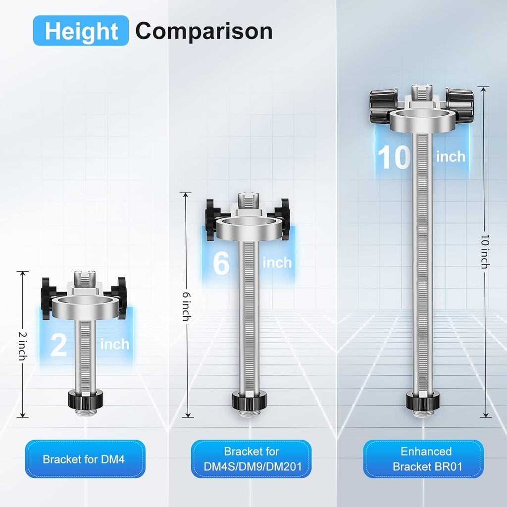 Microscope Base Stand Universal Holder Desktop Support Bracket for Max 1.4 Diameter USB LCD Digital Microscope Magnifier Camera, Aluminum Alloy I3642