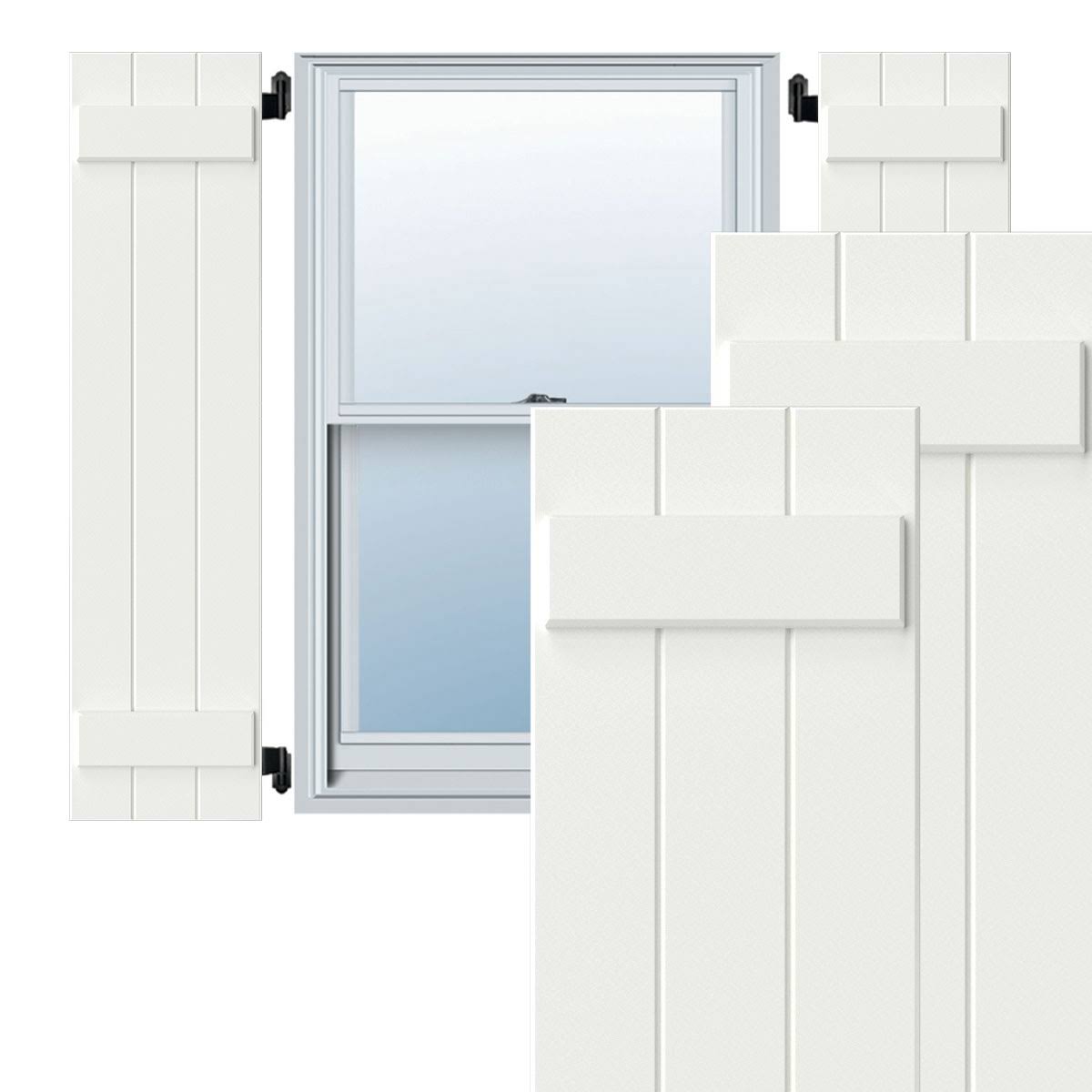 Composite Board-n-Batten Shutters, Per Pair C917092