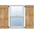 Board-n-Batten Shutters with Z-Bar, Rough Sawn Western Red Cedar N89779