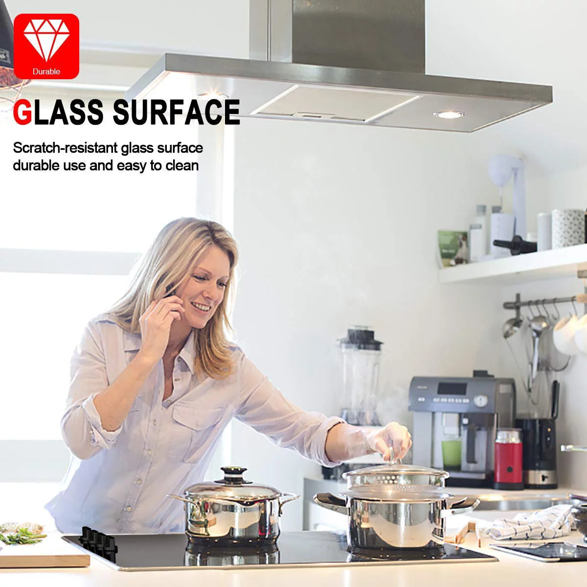 Built-in Electric Stove, 30 Vitro Ceramic Surface Radiant Electric Cooktop, 4 Burners X645