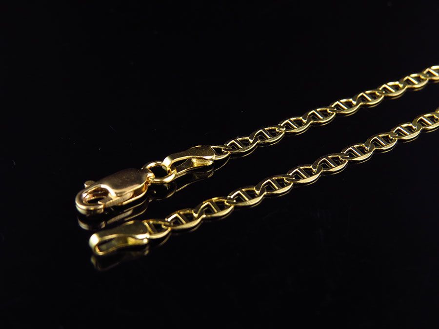 10K Solid Yellow Gold Mariner Style Chain 16-26 Inches B1593