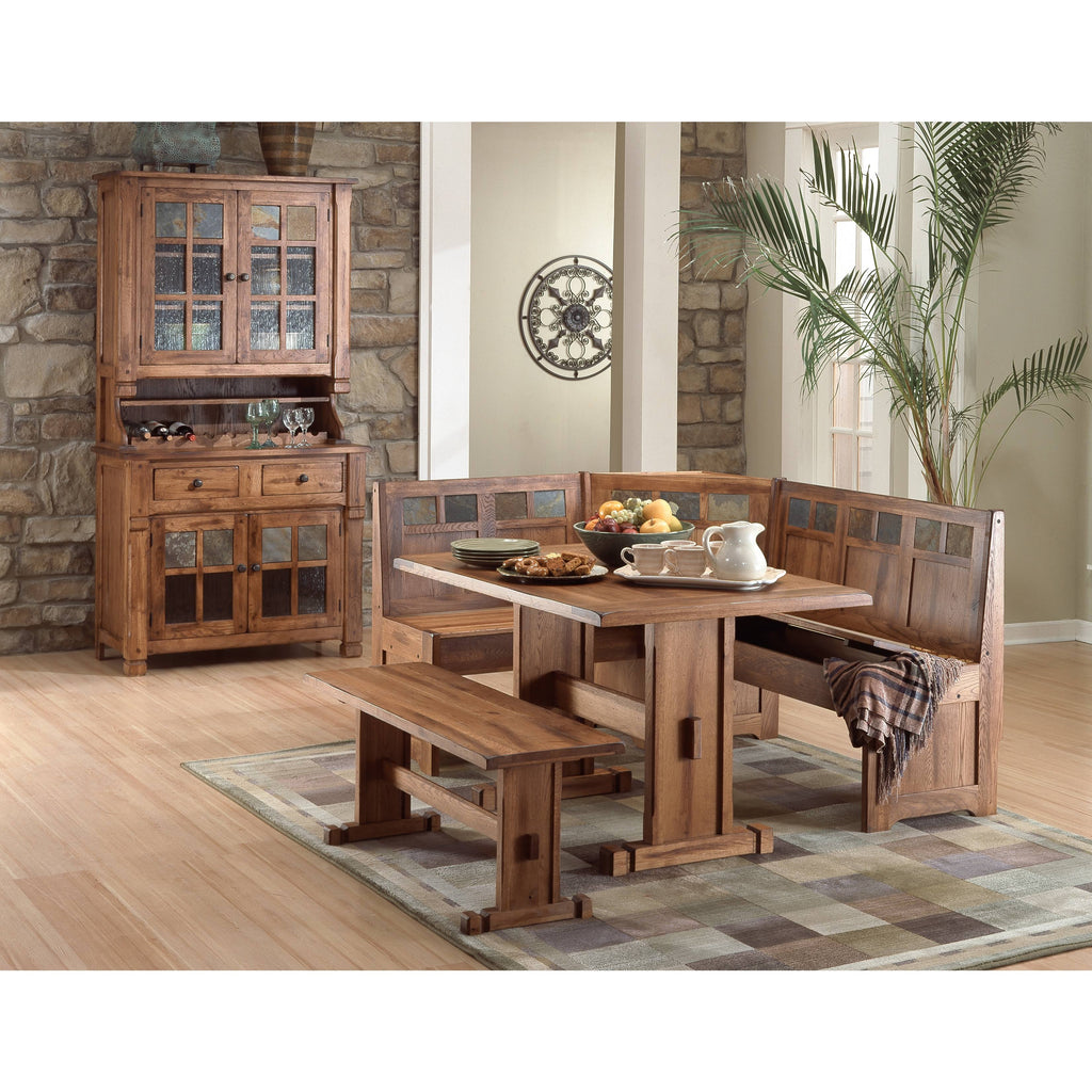 Rustic Oak Breakfast Nook Set O1210