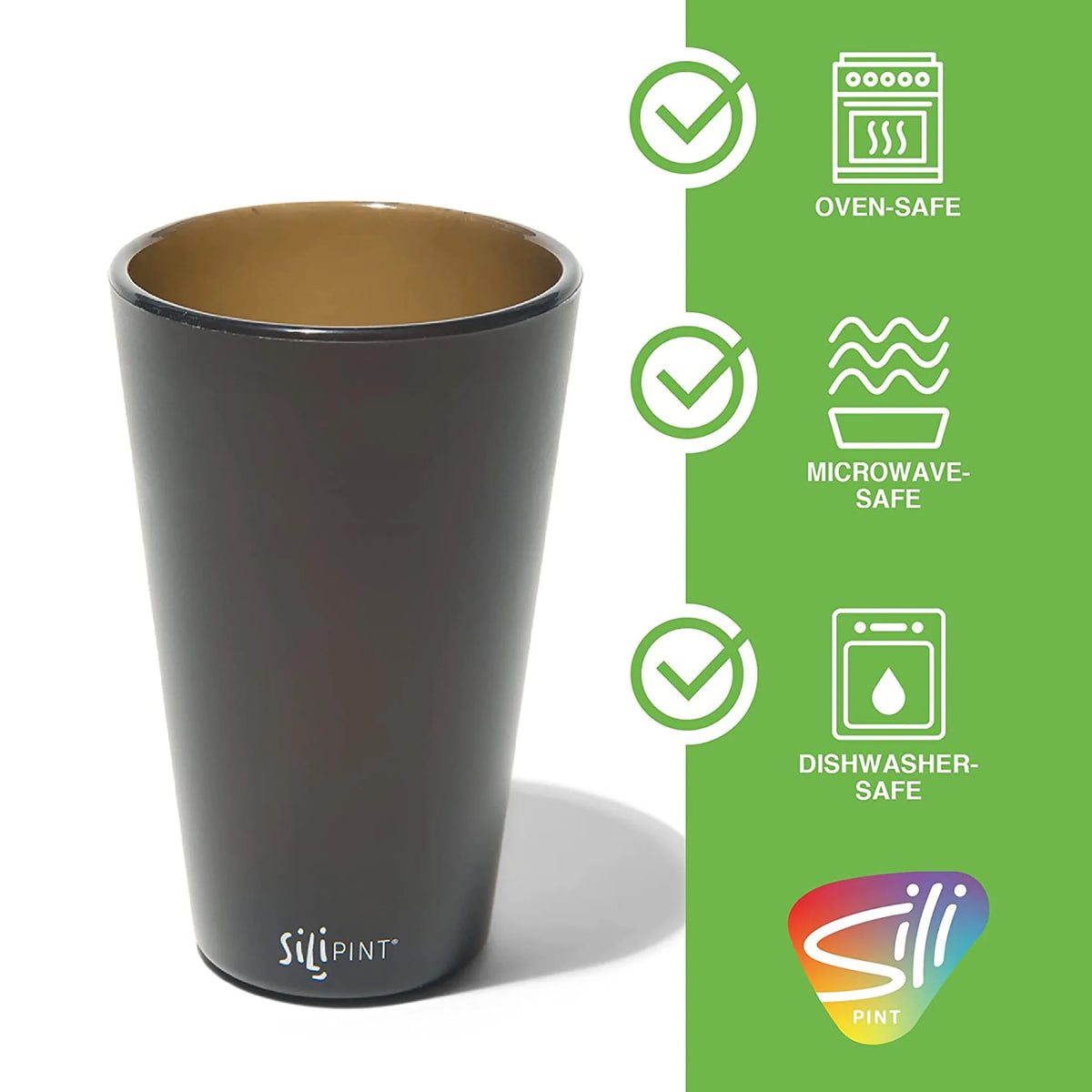 2 Pack 16oz Silicone Pint Glasses K5002