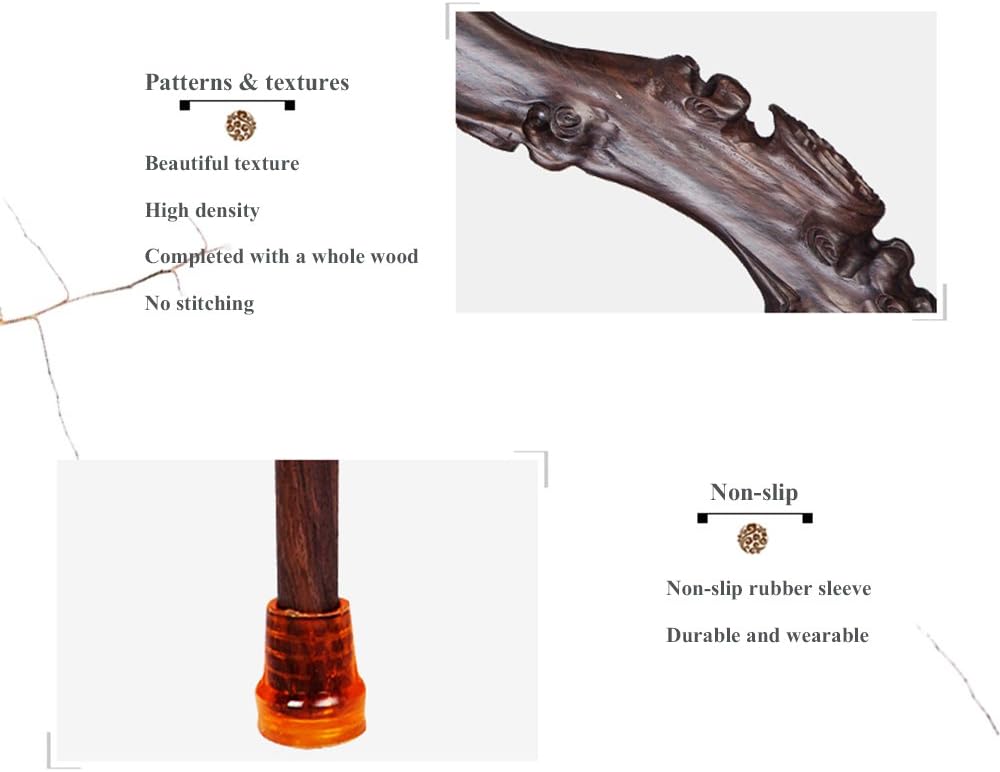 Wood Cane with Curved Handle W936391