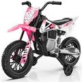 12V Kids Motorcycle with Training Wheels W74164
