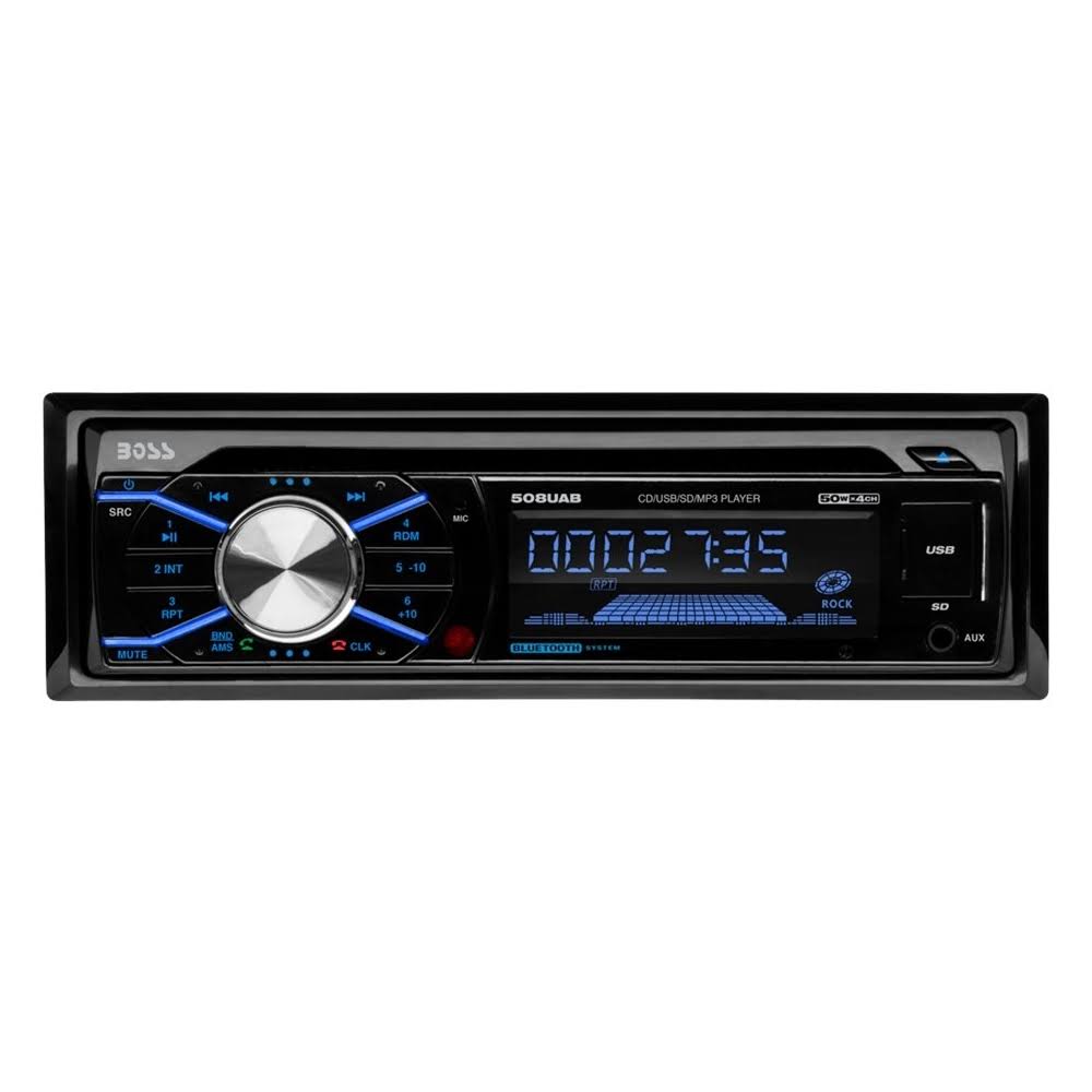 In-Dash CD/DM Receiver with Built-in Bluetooth Black E1229
