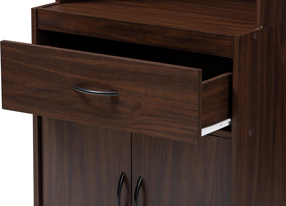 Walnut Brown Kitchen Cabinet Q69058