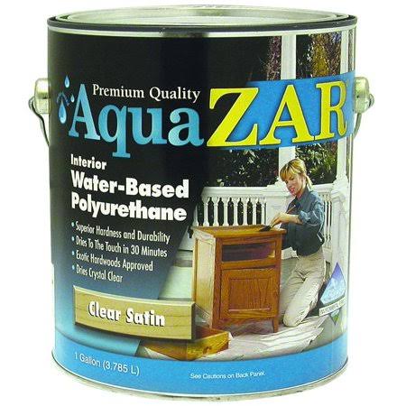 Zar Clear Satin Interior Water Based Polyurethane Gallon (Case of 2) Y6580