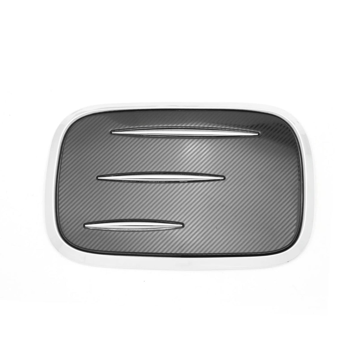 Carbon Fiber Style Fuel Tank Cover Trim Gas Cap Overlay G772225