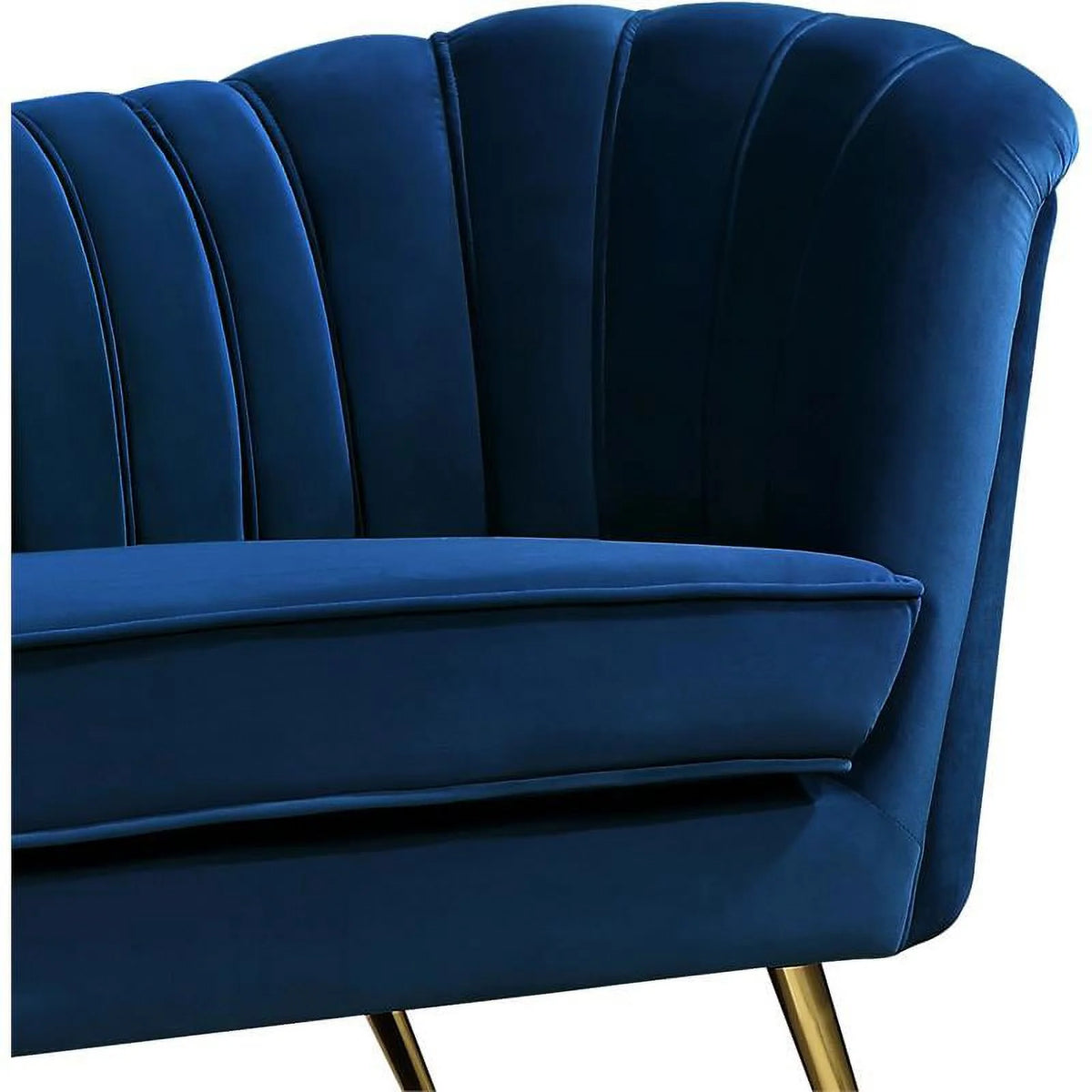 2 Piece Velvet Living Room Furniture Set with Loveseat and Accent Chair P7703