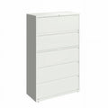 White 5-Drawer Lateral File Cabinet Y3876
