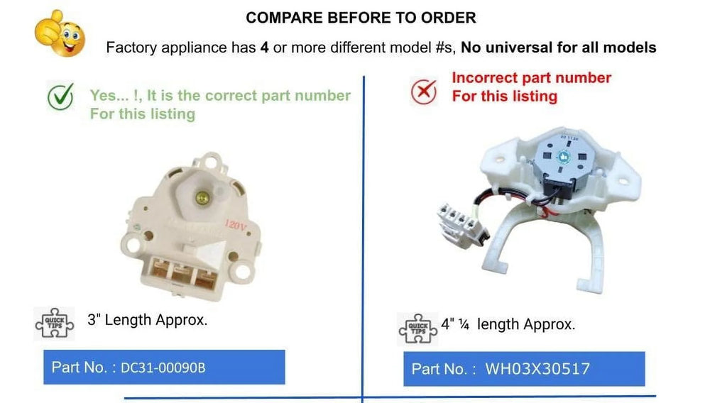 Washer Motor Drain-Clutch B7138