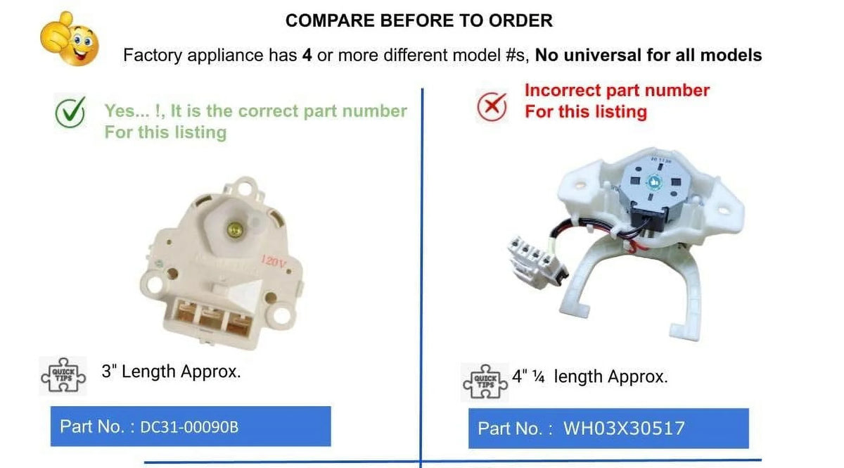 Washer Motor Drain-Clutch B7138