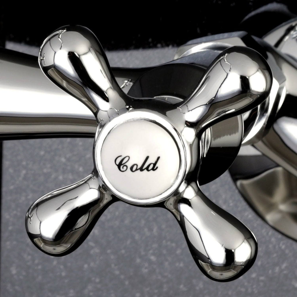 Brushed Brass Adjustable Wall Mount Kitchen Faucet E522