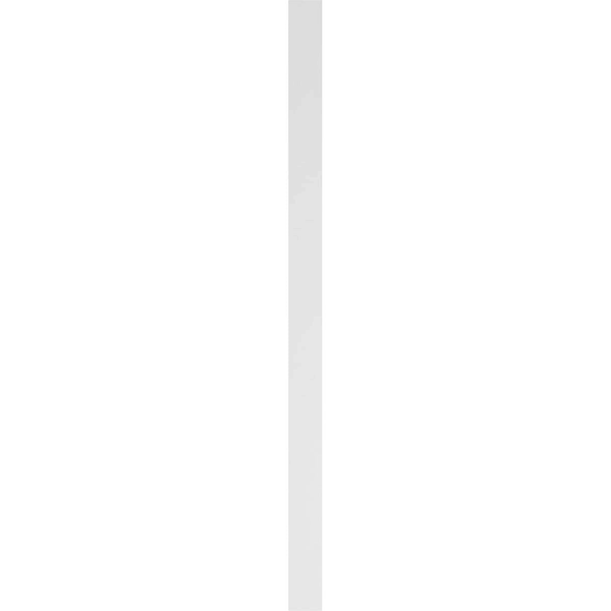 8x22W x 108x22H x 2x22P Flat Panel PVC Pilaster with Decorative Capital & Base (Pair) C6820