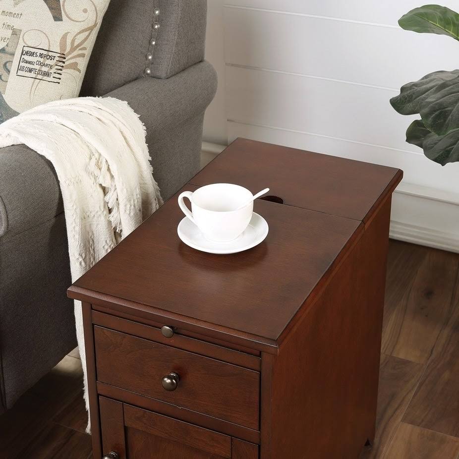 1-drawer 1-door Side Table with USB Charger L376773